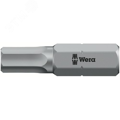 Бита под внутренний шестигранник 840/1 Z Hex-Plus вязкая твердость хвостовик 1/4 C 6.3 5/32X25 мм - WERA