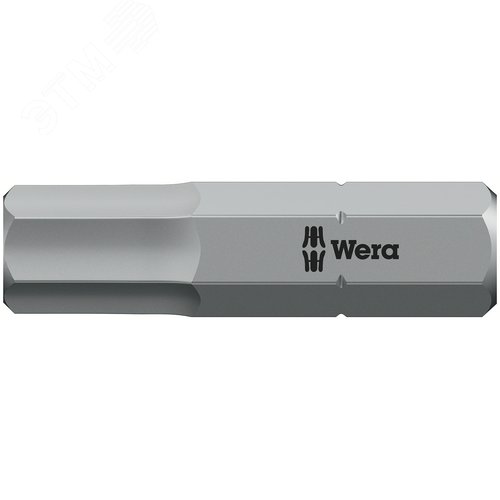 Бита под внутренний шестигранник 840/1 Z Hex-Plus вязкая твердость хвостовик 1/4 C 6.3 6X25 мм - WERA