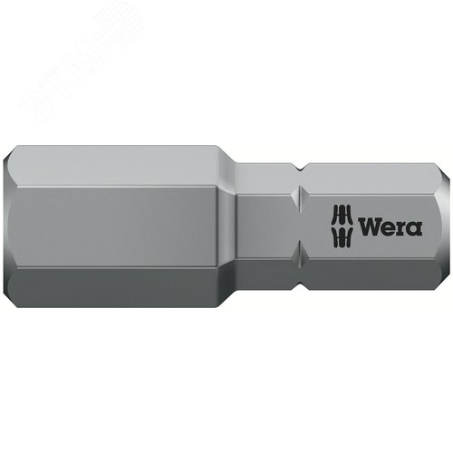 Бита под внутренний шестигранник 840/1 Z Hex-Plus вязкая твердость хвостовик 1/4 C 6.3 8X25 мм - WERA