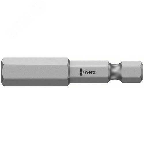 Бита под внутренний шестигранник 840/4 Z Hex-Plus вязкая твердость хвостовик 1/4 E 6.3 8X50 мм - WERA