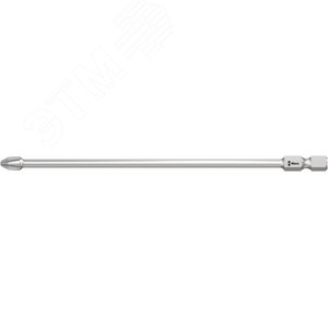 Бита 851/4 Harpoon DC PH алмазное покрытие зауженный стержень хвостовик шестигранный 1/4 E 6.3 PH 2 x 152 мм (WE-161011) - WERA