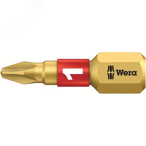 Бита биторсионная 851/1 BDC PH алмазное покрытие хвостовик 1/4 C 6.3 PH 1X25 мм - WERA