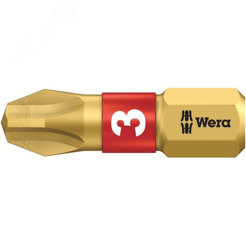 Бита биторсионная 851/1 BDC PH алмазное покрытие хвостовик 1/4 C 6.3 PH 3X25 мм - WERA