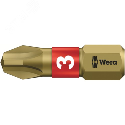 Бита биторсионная 851/1 BTH PH сверхтвердая хвостовик 1/4 C 6.3 PH 3X25 мм - WERA