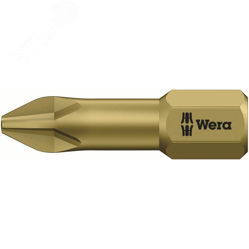 Бита торсионная 851/1 TH PH экстратвердые хвостовик 1/4 C 6.3 PH 2X25 мм - WERA