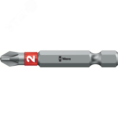 Бита биторсионная 851/4 BTZ PH вязкая твердость хвостовик 1/4 E 6.3 PH 2X50 мм - WERA