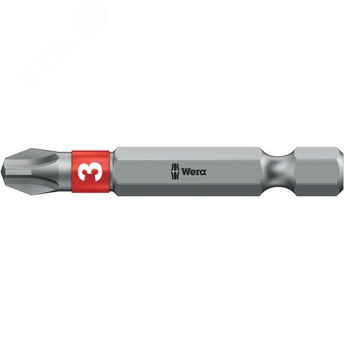 Бита биторсионная 851/4 BTZ PH вязкая твердость хвостовик 1/4 E 6.3 PH 3X50 мм - WERA