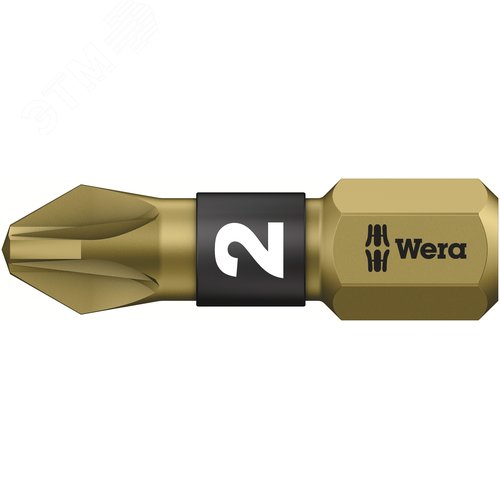 Бита биторсионная 855/1 BTH PZ сверхтвердая хвостовик 1/4 C 6.3 PZ 2X25 мм - WERA