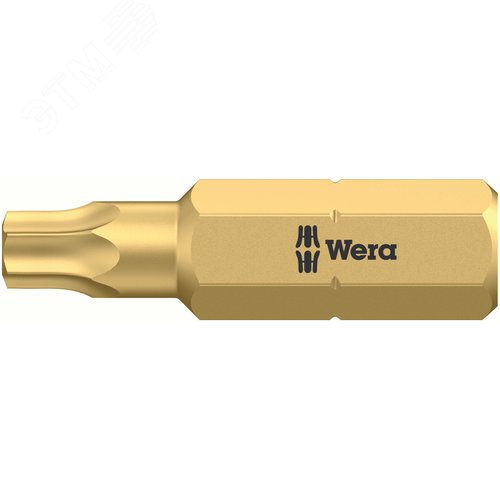 Бита 867/1 Z TORX HF c функцией фиксации крепежа вязкая твердость хвостовик 1/4 C 6.3 TX 10X25 мм - WERA