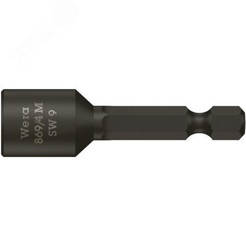 Головка торцевая 869/4 M с магнитом хвостовик 1/4 E 6.3 9X50 мм - WERA