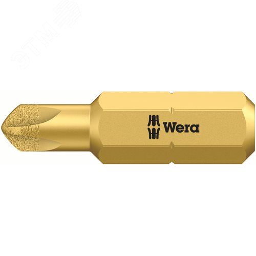 Бита 871/1 DC TORQ-SET Mplus алмазное покрытие повышенный крутящий момент хвостовик 1/4 C 6.3 1/4X32 мм - WERA