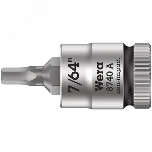 Головка торцевая 8740 A Hex-Plus Zyklop со вставкой под внутренний шестигранник DR 1/4 7/64X28 мм - WERA