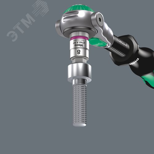 Головка торцевая 8740 A Hex-Plus HF Zyklop со вставкой под внутренний шестигранник DR 1/4 с функцией фиксации крепежа 5X28 мм - фото 3