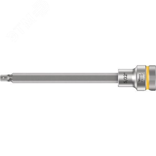 Головка торцевая 8740 B Hex-Plus HF Zyklop со вставкой под внутренний шестигранник DR 3/8 с функцией фиксации крепежа 5/32X107 мм - WERA