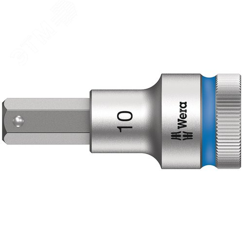 Головка торцевая со вставкой под внутренний шестигранник 8740 C Hex-Plus HF Zyklop DR 1/2 с фиксацией крепежа 10X60 мм - WERA