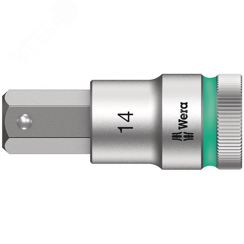 Головка торцевая со вставкой под внутренний шестигранник 8740 C Hex-Plus HF Zyklop DR 1/2 с фиксацией крепежа 14X60 мм - WERA