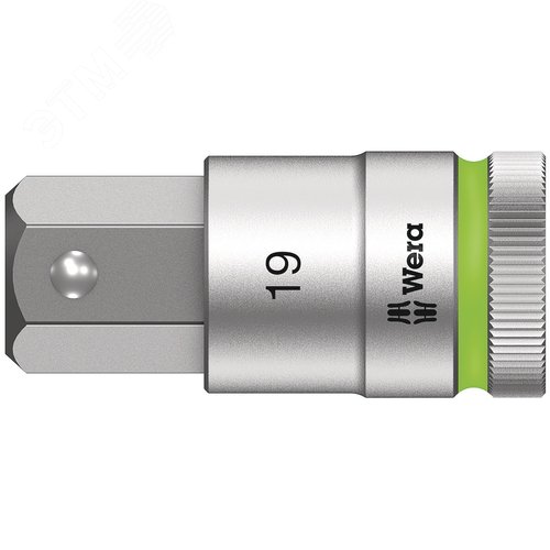 Головка торцевая со вставкой под внутренний шестигранник 8740 C Hex-Plus HF Zyklop DR 1/2 с фиксацией крепежа 19X60 мм - WERA