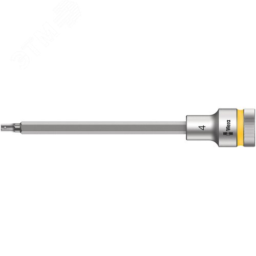 Головка торцевая со вставкой под внутренний шестигранник 8740 C Hex-Plus HF Zyklop DR 1/2 с фиксацией крепежа 4X140 мм - WERA