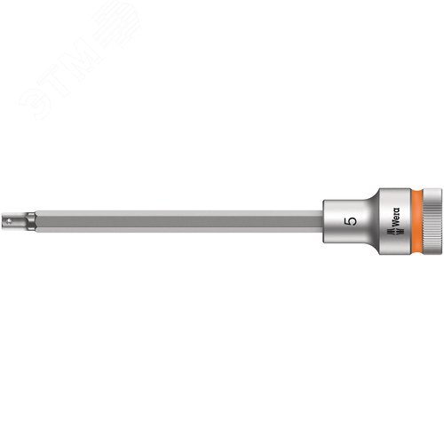 Головка торцевая со вставкой под внутренний шестигранник 8740 C Hex-Plus HF Zyklop DR 1/2 с фиксацией крепежа 5X140 мм - WERA