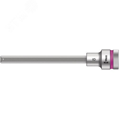Головка торцевая со вставкой под внутренний шестигранник 8740 C Hex-Plus HF Zyklop DR 1/2 с фиксацией крепежа 8X140 мм - WERA