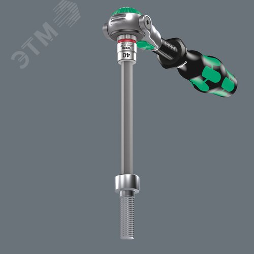 Набор головок торцевых 8767 A HF TORX 1 Zyklop со вставкой с функцией фиксации крепежа DR 1/4 4 предмета комплектация: 4x 8767 A HF TORX Головка торцевая со вставкой Zyklop с приводом 1/4 с функцией фиксации крепежа: TX 25x100.0 TX 27x100.0 TX 30x100.0 TX 40x100.0 1x Набор полосок на липучках 70 70 x 50 мм - фото 3