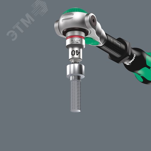 Набор с трещоткой 8100 SA All-in Zyklop Speed с функцией фиксации крепежа привод 1/4 42 предмета комплектация: 1x 8000 A Трещотка Zyklop Speed с 1/4 1/4X152 мм 1x 8796 LA Удлинитель Zyklop 1/4 1/4X150 мм 1x 8794 A Качающийся удлинитель Zyklo - фото 4