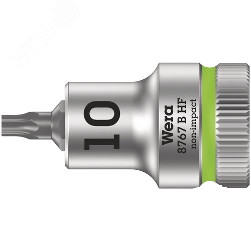 Головка торцевая 8767 B HF TORX Zyklop со вставкой DR 3/8 с функцией фиксации крепежа TX 10X35 мм - WERA