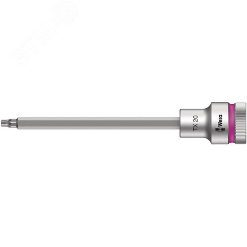 Головка торцевая со вставкой 8767 C HF TORX Zyklop DR 1/2 с фиксацией крепежа TX 20X140 мм - WERA