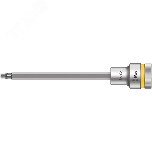 Головка торцевая со вставкой 8767 C HF TORX Zyklop DR 1/2 с фиксацией крепежа TX 25X140 мм - WERA