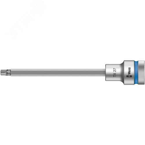 Головка торцевая со вставкой 8767 C HF TORX Zyklop DR 1/2 с фиксацией крепежа TX 27X140 мм - WERA