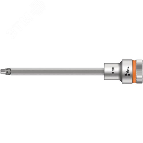 Головка торцевая со вставкой 8767 C HF TORX Zyklop DR 1/2 с фиксацией крепежа TX 30X140 мм - WERA