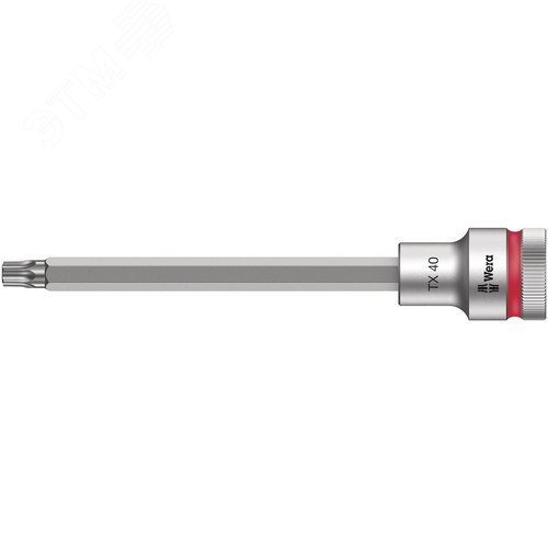 Головка торцевая со вставкой 8767 C HF TORX Zyklop DR 1/2 с фиксацией крепежа TX 40X140 мм - WERA