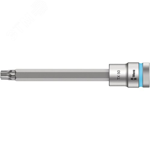 Головка торцевая со вставкой 8767 C HF TORX Zyklop DR 1/2 с фиксацией крепежа TX 50X140 мм - WERA