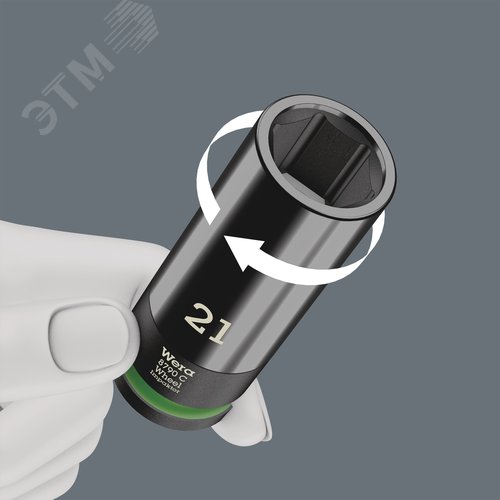 Набор головок торцевых ударных шестигранных Wheel Impaktor C Set 1 DR 1/2 3 предмета 17/19/21X85 мм с пластиковой обоймой для защиты колёсного диска - фото 4