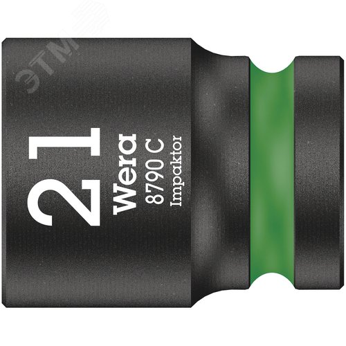 Головка торцевая ударная шестигранная 8790 C Impakto DR 1/2 21X38 мм - WERA