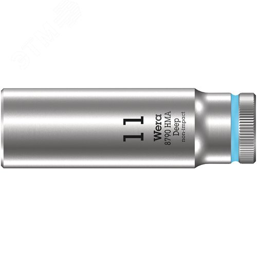Головка торцевая шестигранная 8790 HMA Deep DR 1/4 глубокая 11X50 мм - WERA