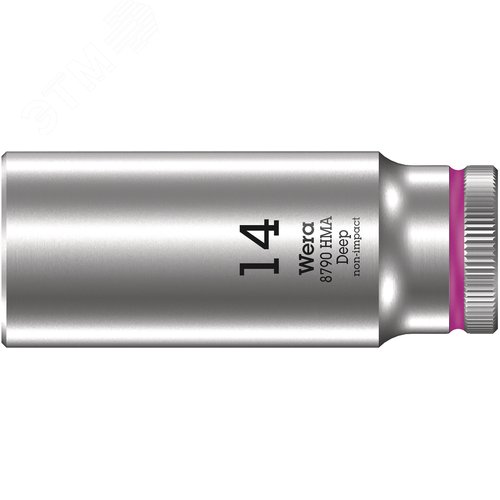 Головка торцевая шестигранная 8790 HMA Deep DR 1/4 глубокая 14X50 мм - WERA