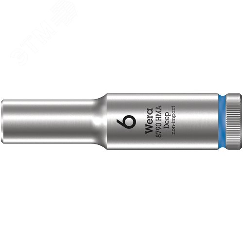 Головка торцевая шестигранная 8790 HMA Deep DR 1/4 глубокая 6X50 мм - WERA