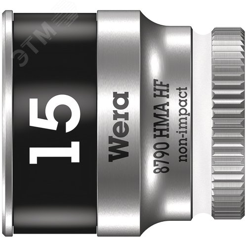 Головка торцевая шестигранная 8790 HMA HF Zyklop DR 1/4 с функцией фиксации крепежа 15X23 мм - WERA