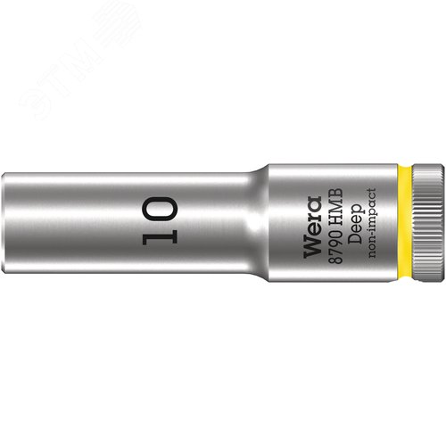 Головка торцевая шестигранная 8790 HMB Deep DR 3/8 глубокая 10X64 мм - WERA