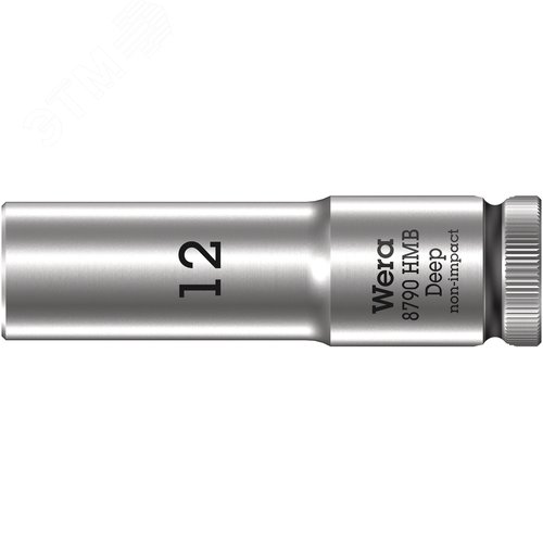 Головка торцевая шестигранная 8790 HMB Deep DR 3/8 глубокая 12X64 мм - WERA