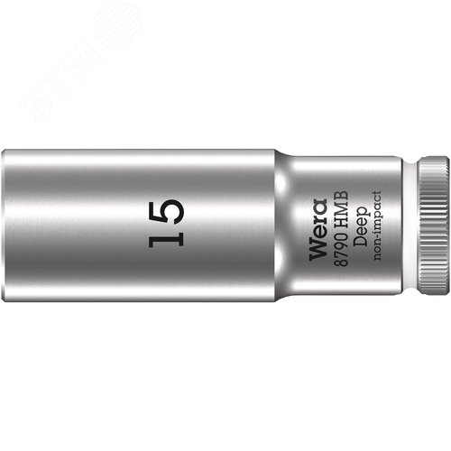 Головка торцевая шестигранная 8790 HMB DeepDR 3/8 глубокая 15X64 мм - WERA