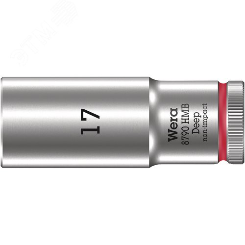 Головка торцевая шестигранная 8790 HMB DeepDR 3/8 глубокая 17X64 мм - WERA