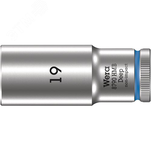 Головка торцевая шестигранная 8790 HMB DeepDR 3/8 глубокая 19X64 мм - WERA