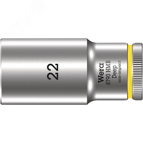 Головка торцевая шестигранная 8790 HMB DeepDR 3/8 глубокая 22X64 мм - WERA