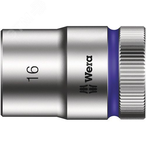 Головка торцевая шестигранная 8790 HMC Zyklop DR 1/2 16X37 мм - WERA