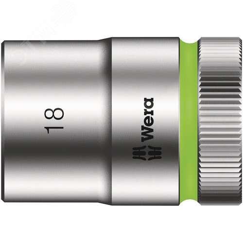 Головка торцевая шестигранная 8790 HMC Zyklop DR 1/2 18X37 мм - WERA