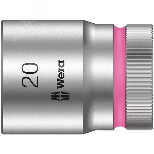 Головка торцевая шестигранная 8790 HMC Zyklop DR 1/2 20X37 мм - WERA