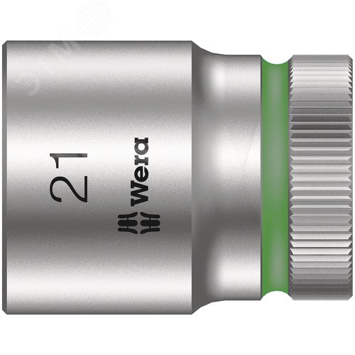 Головка торцевая шестигранная 8790 HMC Zyklop DR 1/2 21X37 мм - WERA