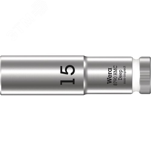 Головка торцевая шестигранная 8790 HMC Deep DR 1/2 глубокая 15X83 мм - WERA